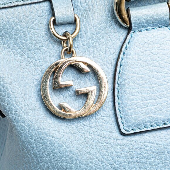GUCCI Blue Leather Shoulder Bag - Picture 13 of 14
